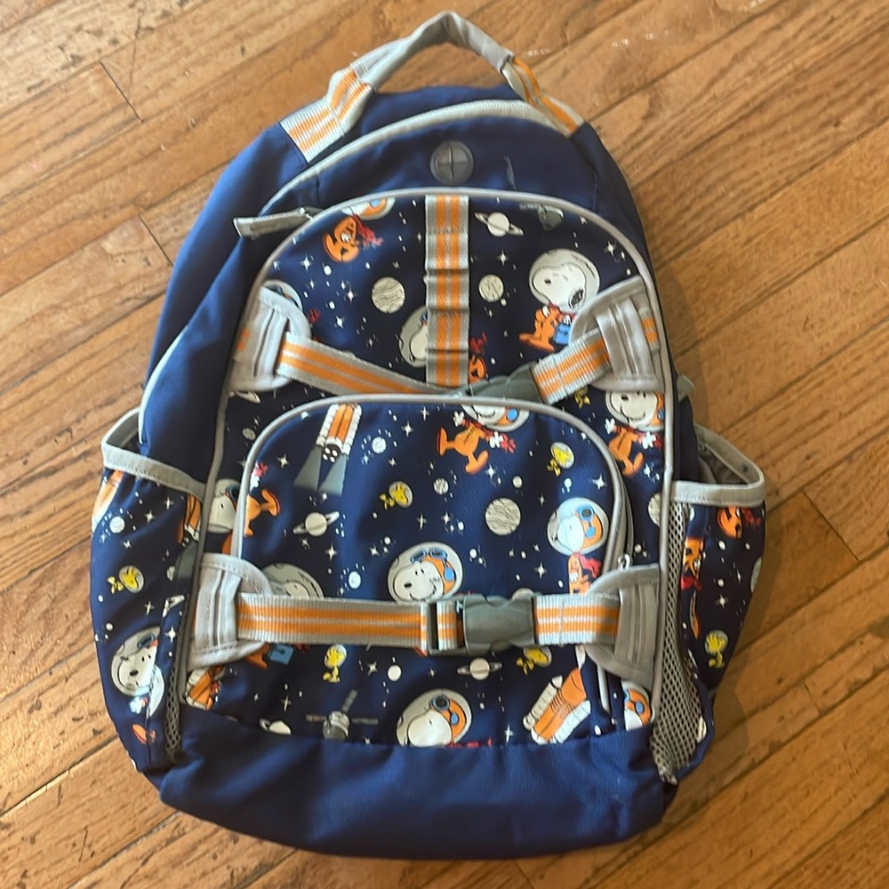 Pottery barn peanuts backpack.  In great shape.